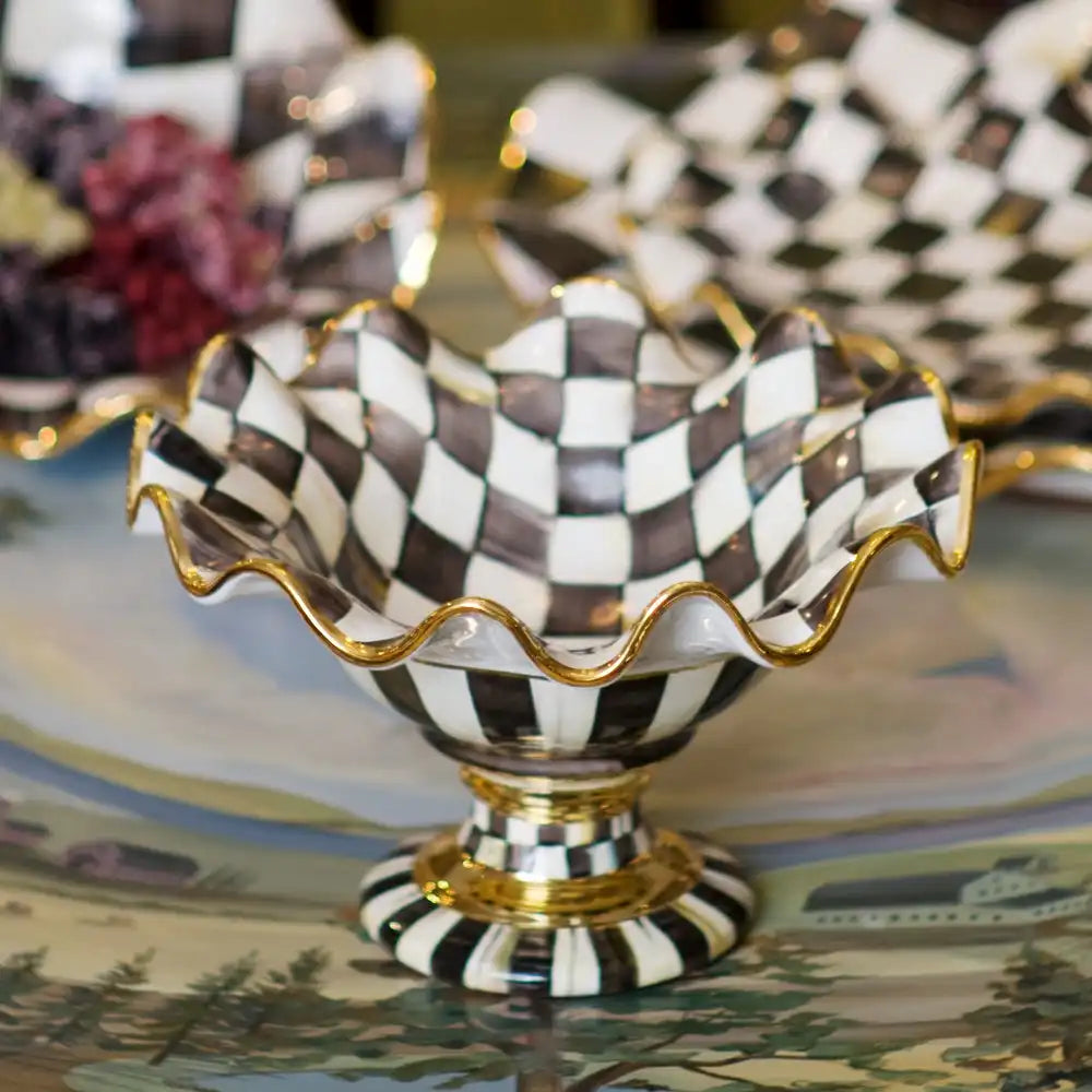 Courtly Check Ceramic Compote Secondary image