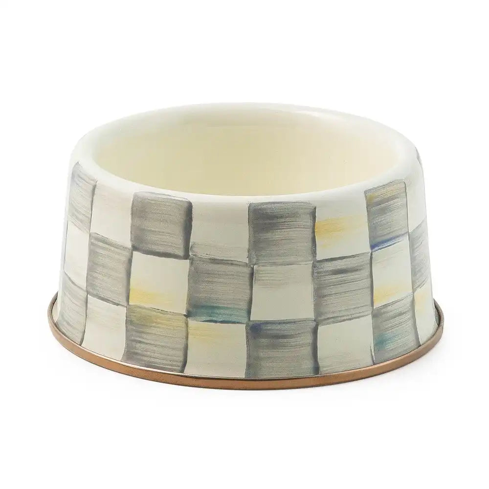 Sky Check Small Pet Dish