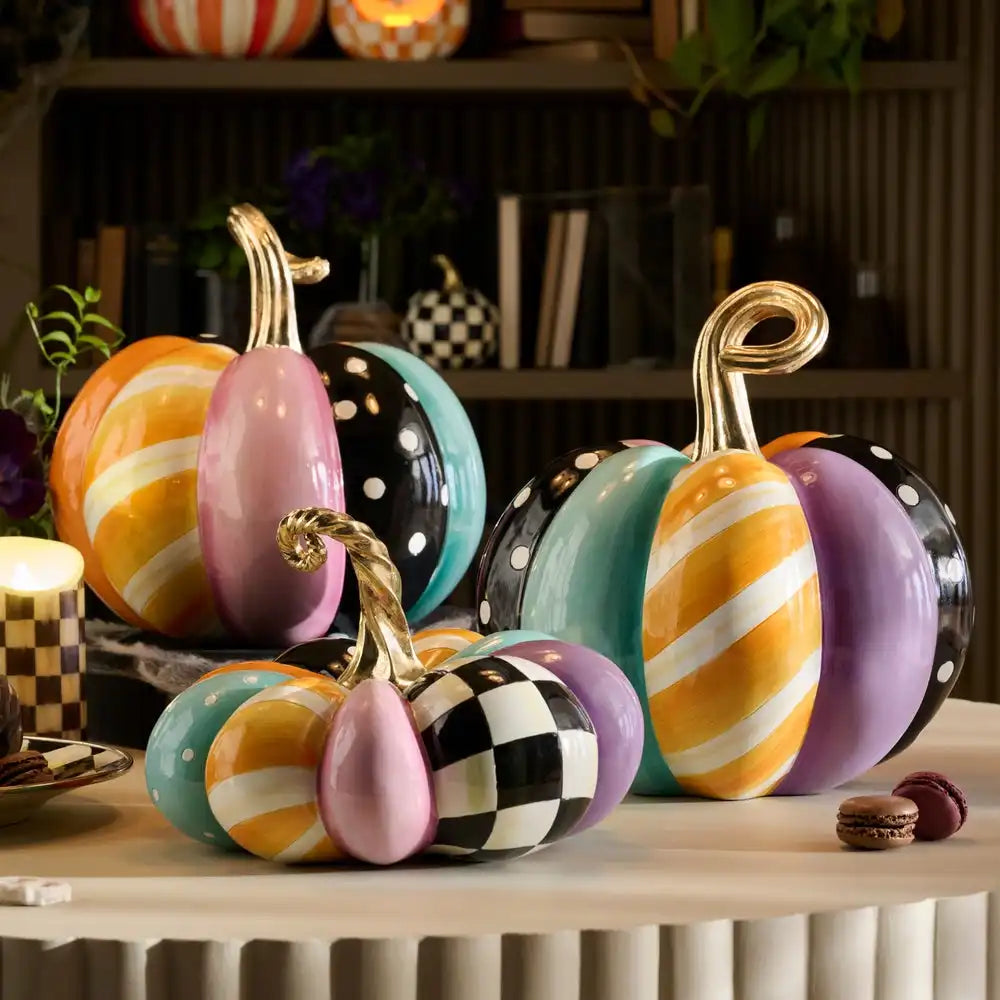 Whimsy Patchwork Small Squashed Pumpkin