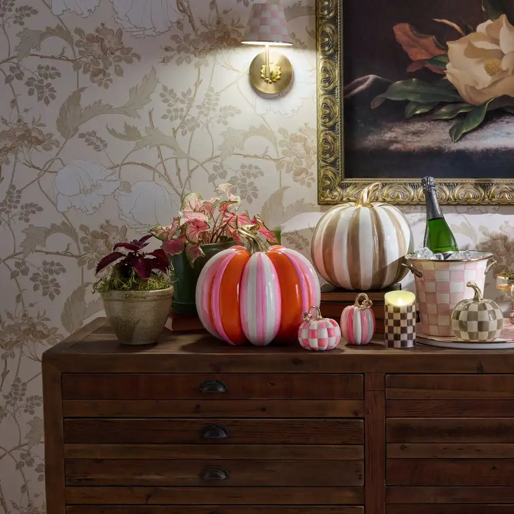 Glam 'o' ween Fairytale Stripe Pumpkin