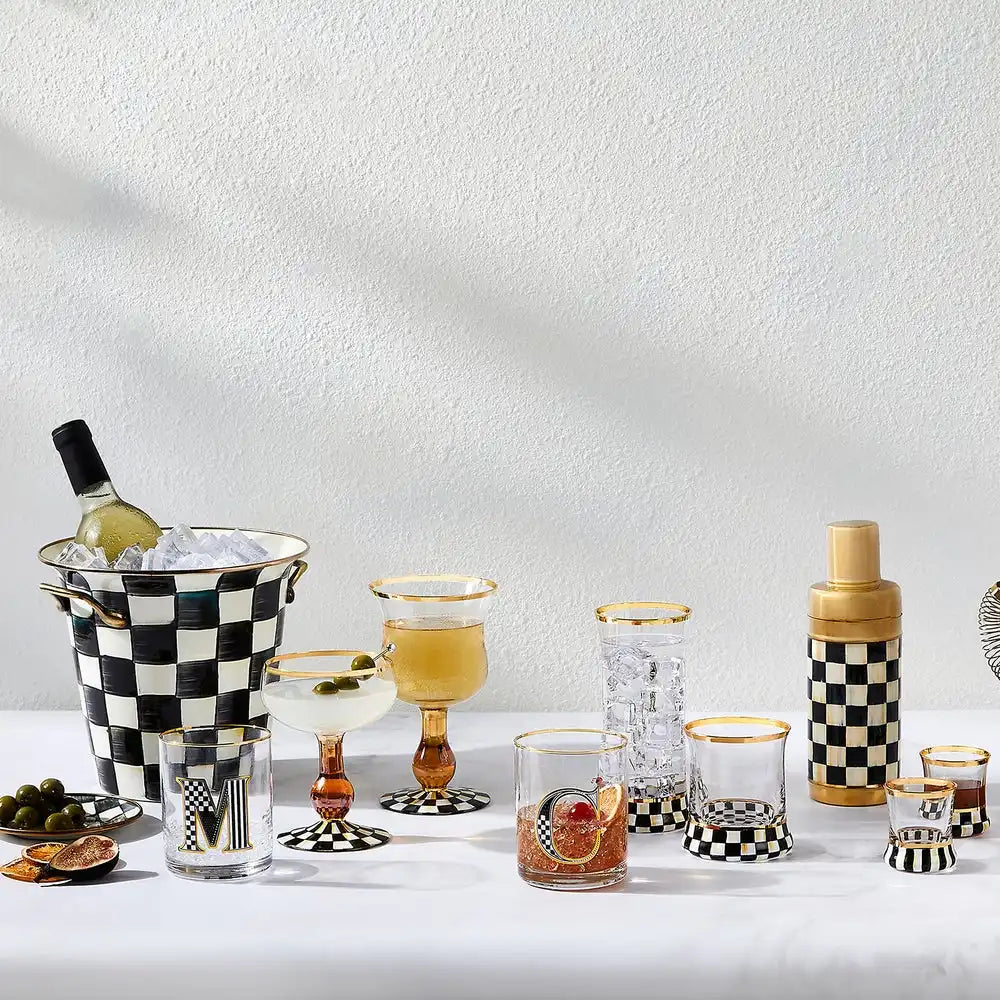 Courtly Check Coupe Glass