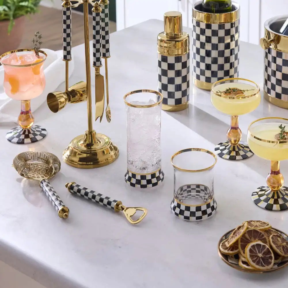 Courtly Check Coupe Glass