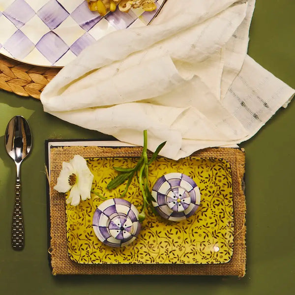 Courtly Check Large Salt & Pepper Shakers
