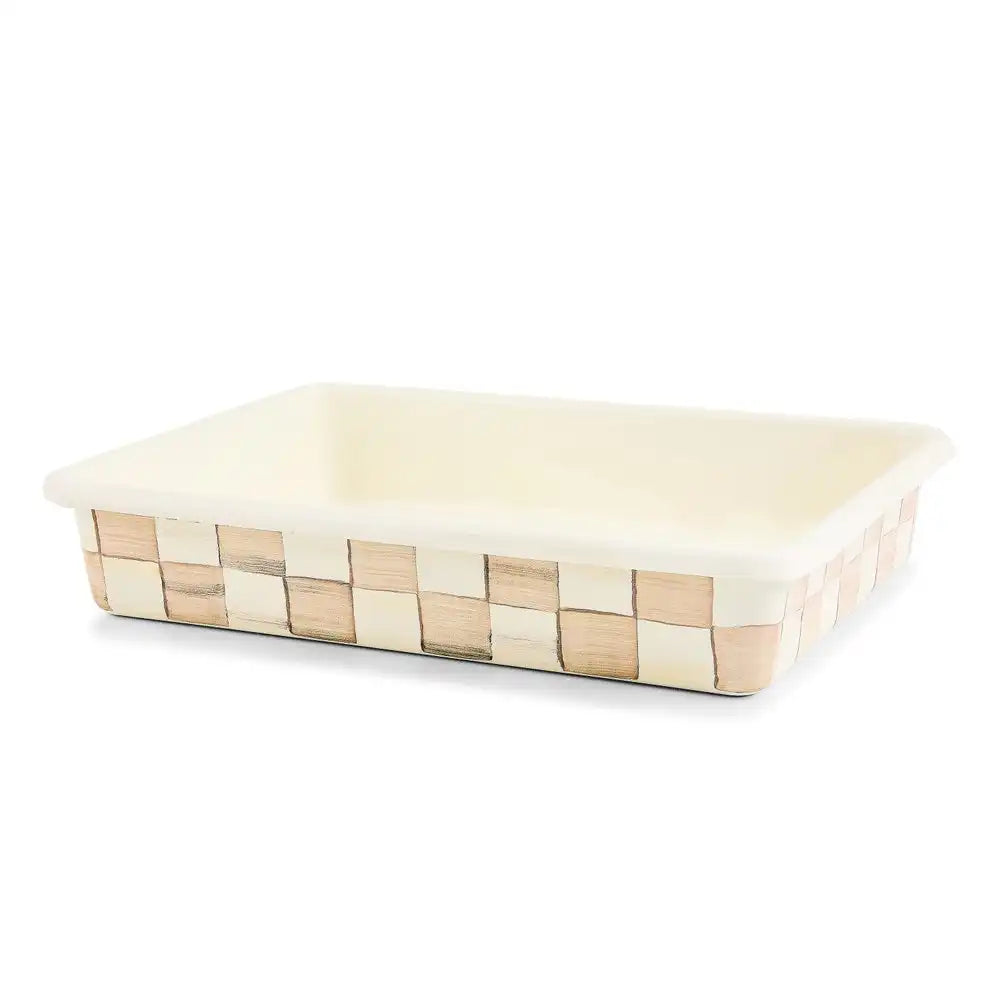 Mocha Check 9" x 13" Baking Pan