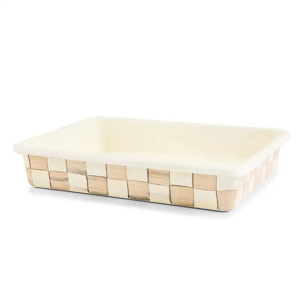 Mocha Check 9" x 13" Baking Pan