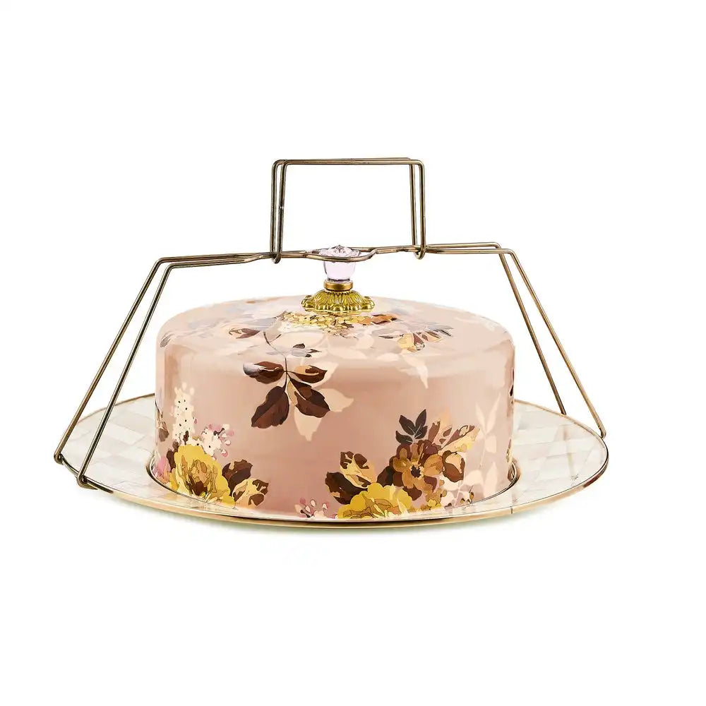 Emerald Check Cake Carrier