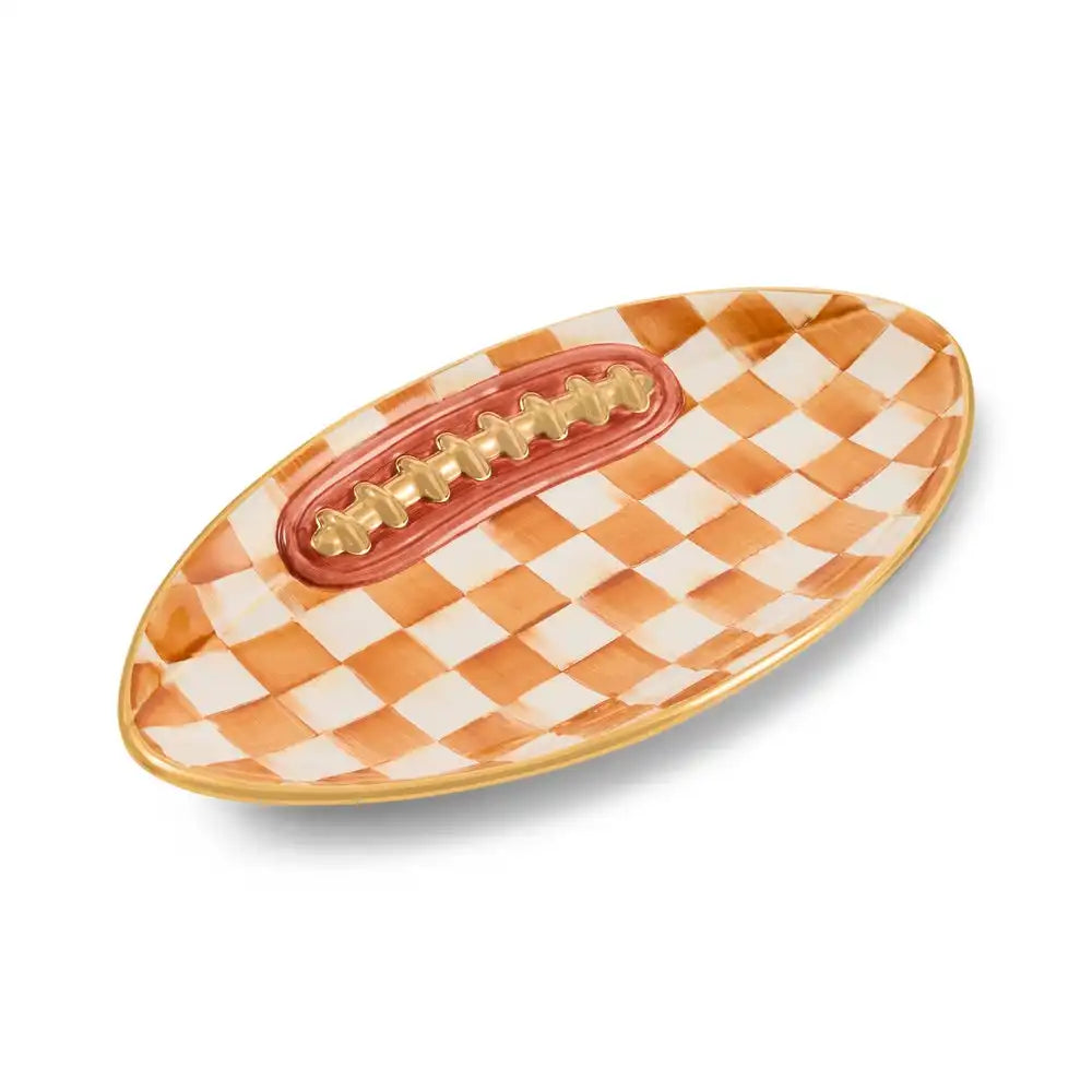 Courtly Check Football Platter