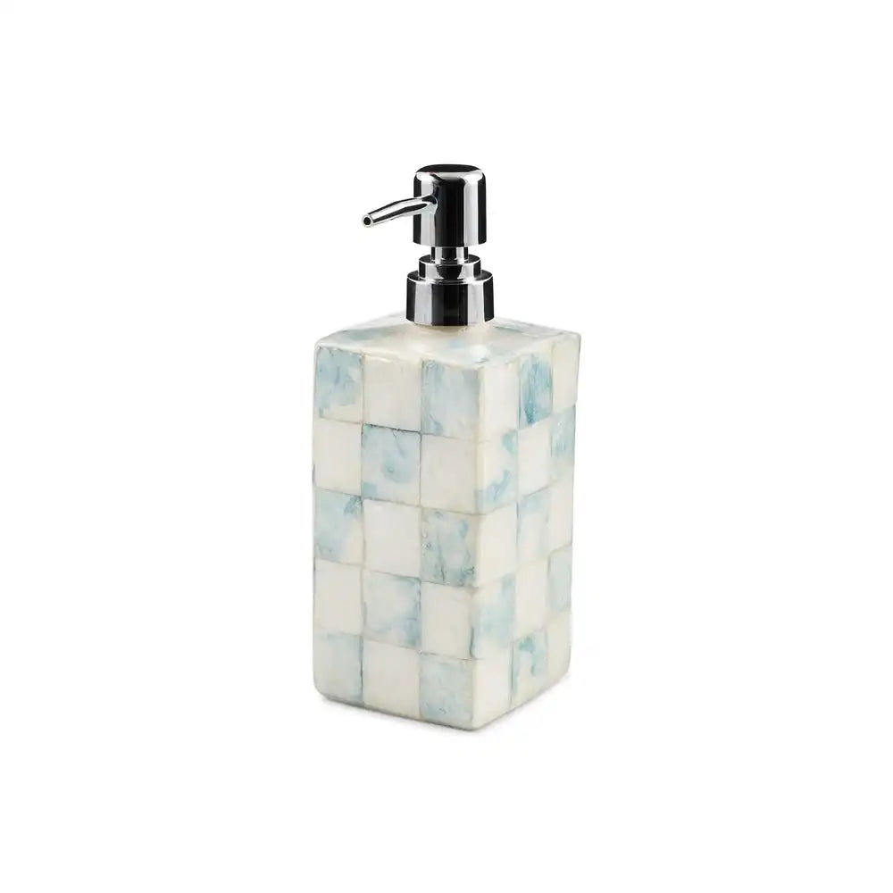 Sky Check Capiz Vanity Tray