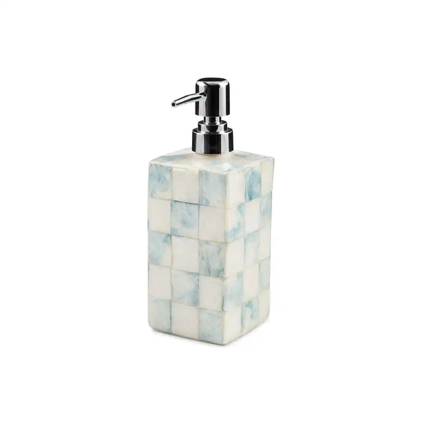 Sky Check Capiz Vanity Tray