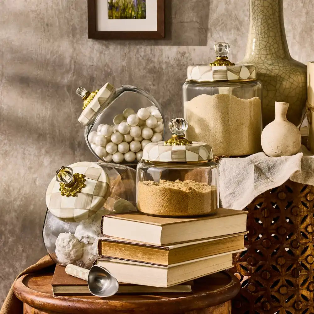 Cookie Jar with Courtly Check Lid