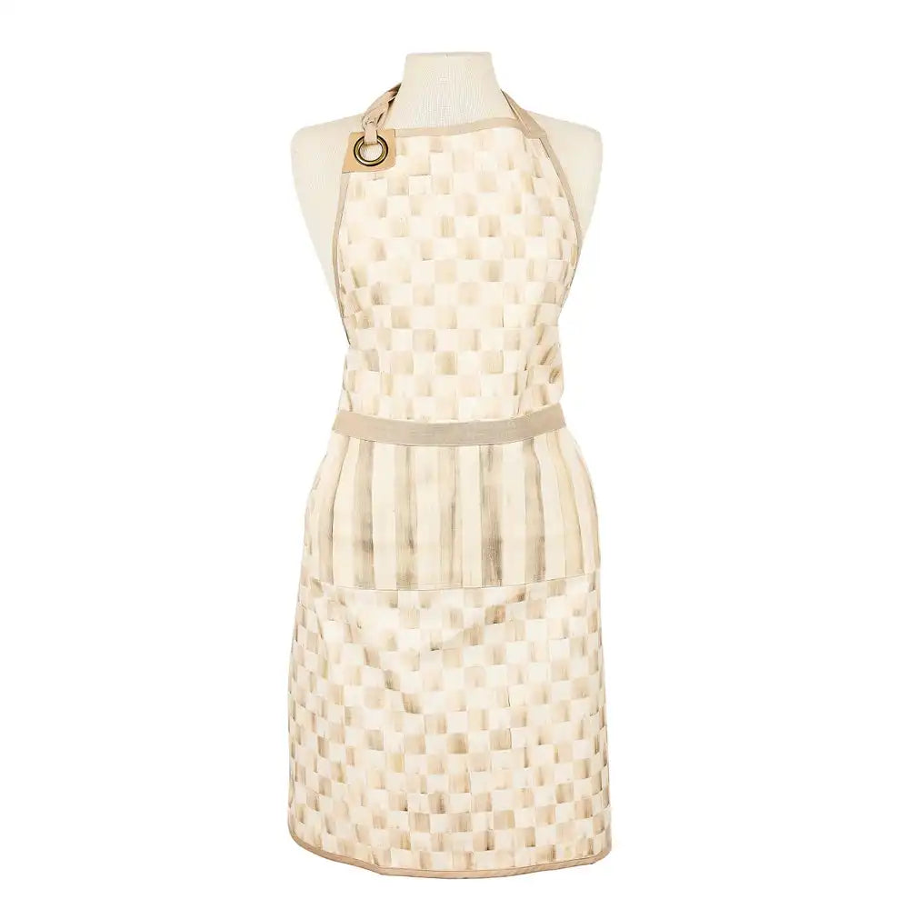 Mocha Check Apron Secondary image