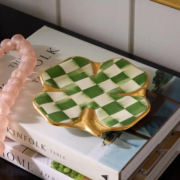 Lucky Check Clover Plate