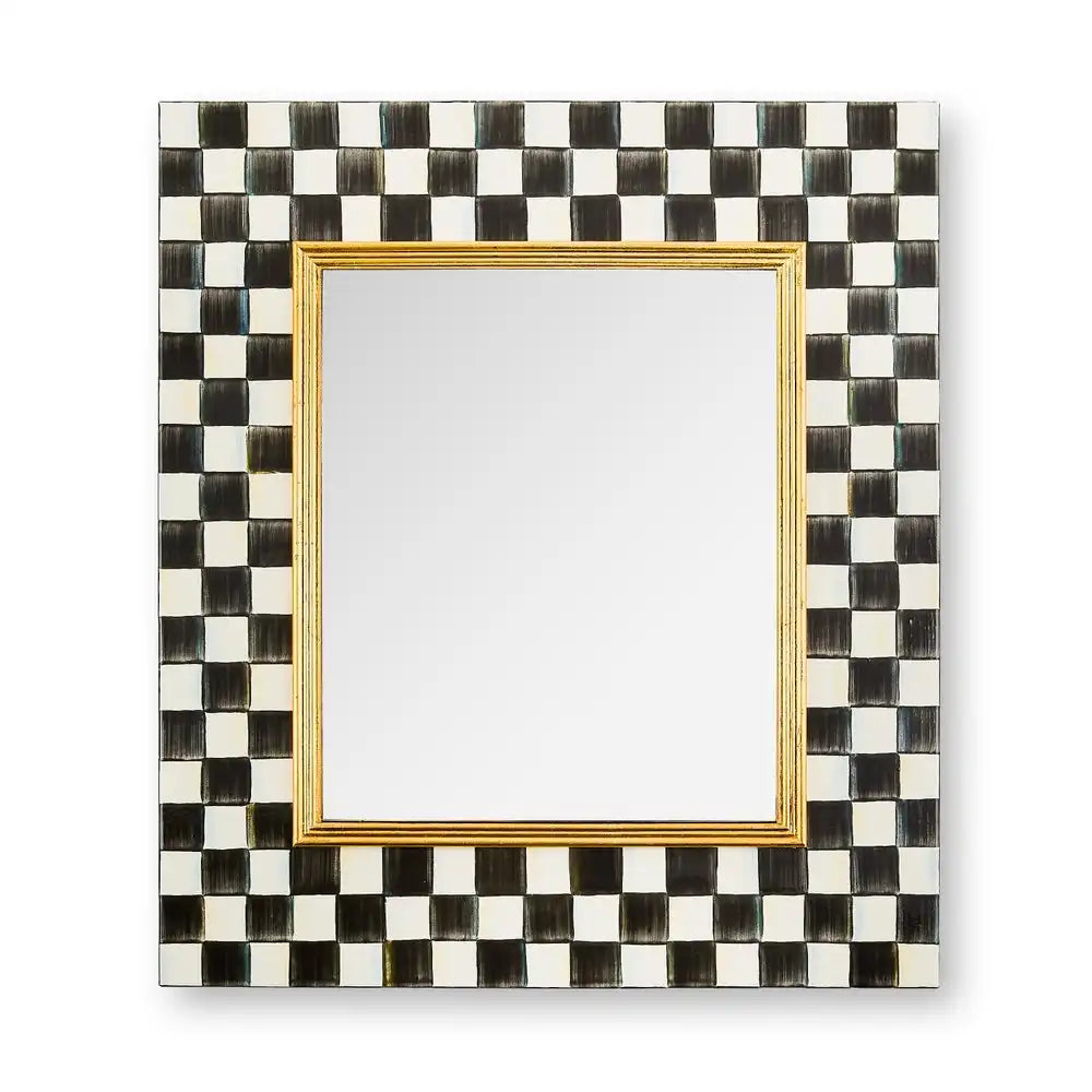 Sky Check Enamel Wall Mirror