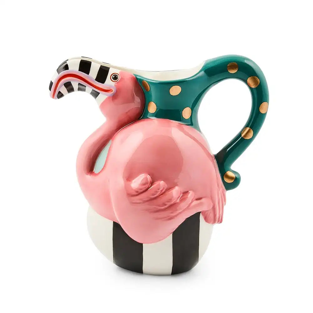 Patience Brewster Flamingo Ceramic Pitcher Main image