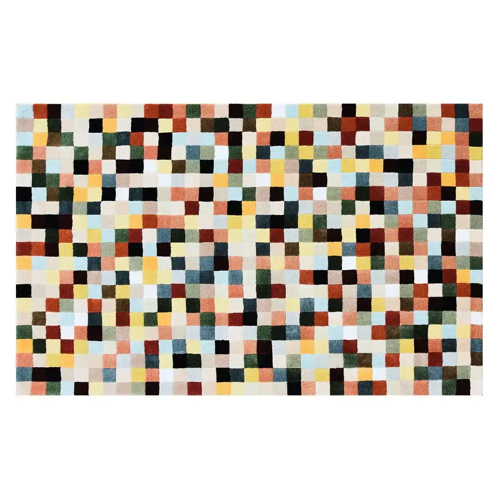 Multicolor Checkerboard 8' x 10' Rug