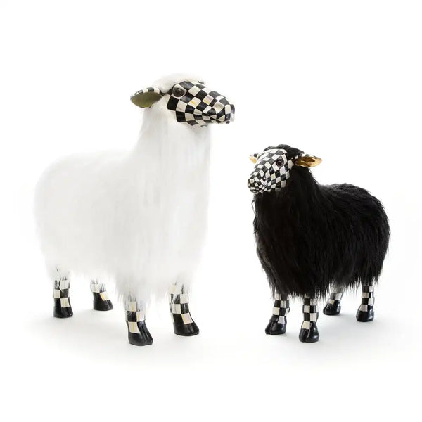 Courtly Check White Sheep - Large