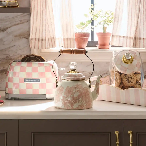 Rosy English Garden 2 Quart Tea Kettle
