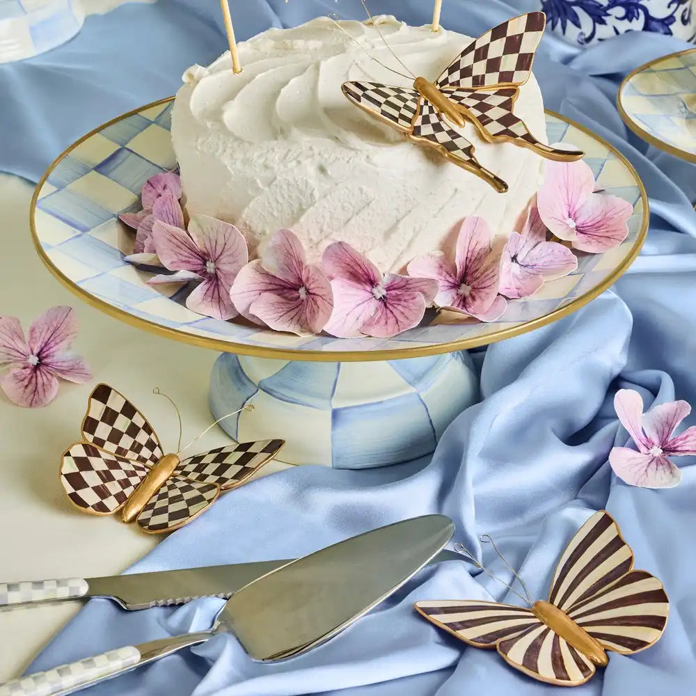 Courtly Check & Stripe Butterfly Trio Secondary image
