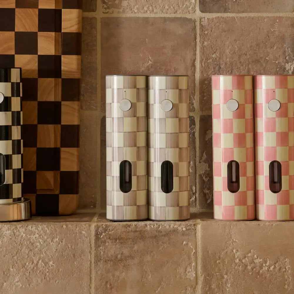 Courtly Check Electric Salt & Pepper Grinder Set