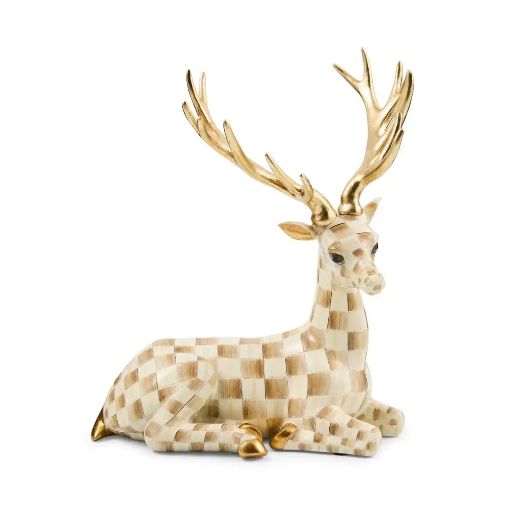 Mocha Check Resting Deer Main image