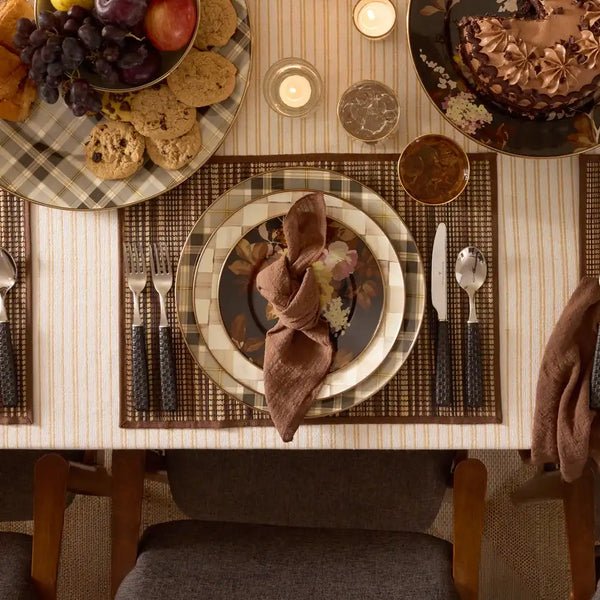 Tartan Mocha Salad Plate