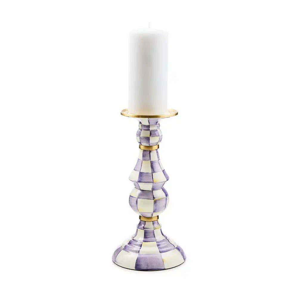 Rosy Check Medium Pillar Candlestick