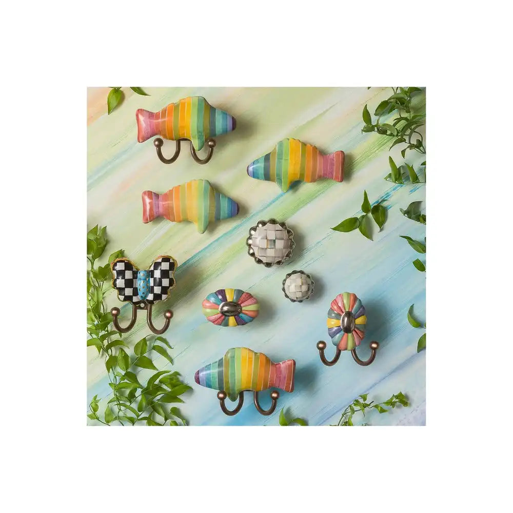Sterling Check Petit Four Round Knob Secondary image