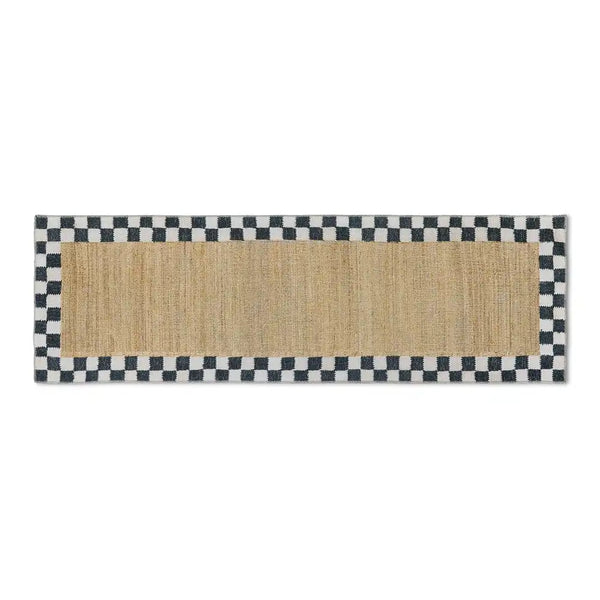 Naturals Check 2'6" x 8' Washable Runner