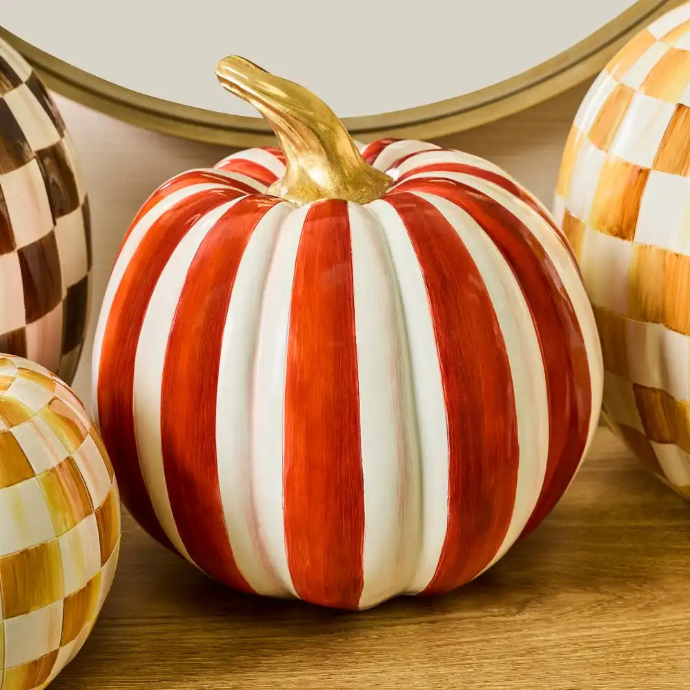 Mocha Stripe Medium Pumpkin