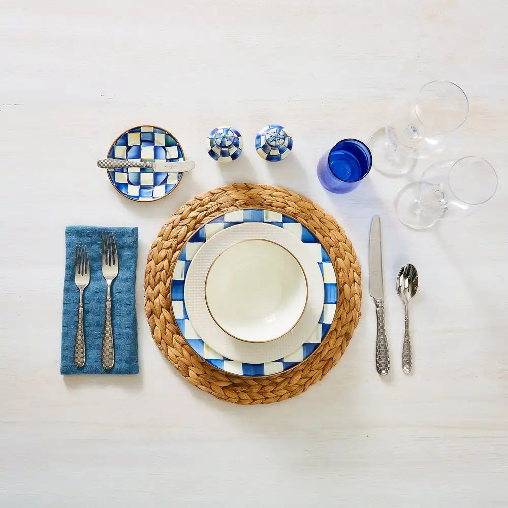 Gold Check Flatware 5-Piece Place Setting