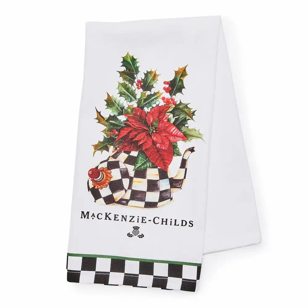 Poinsettia Tea Kettle Dish Towel Main image