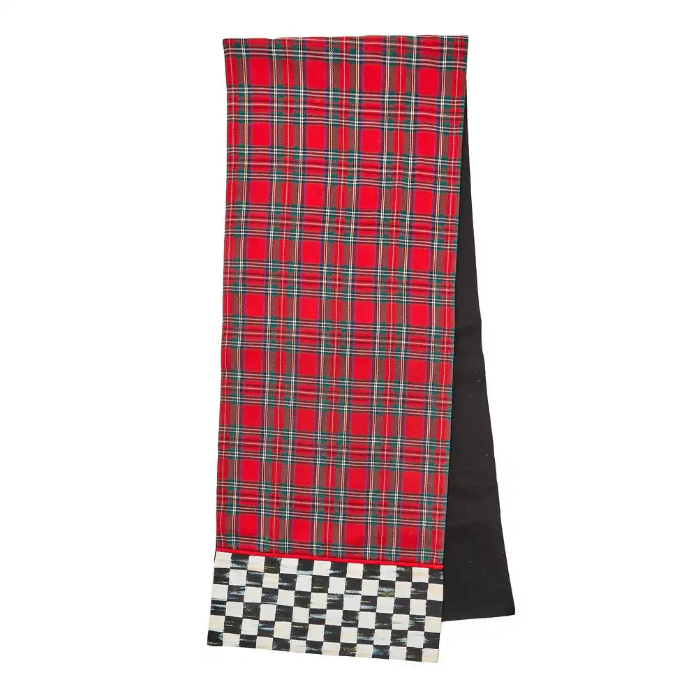 Red Tartan Check Table Runner Main image