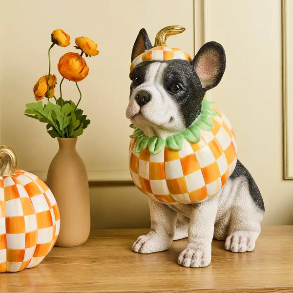 Trick or Treat Pomeranian Dog Figurine