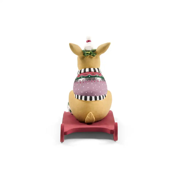 Patience Brewster Mooseltoe Baby Moose on Sled