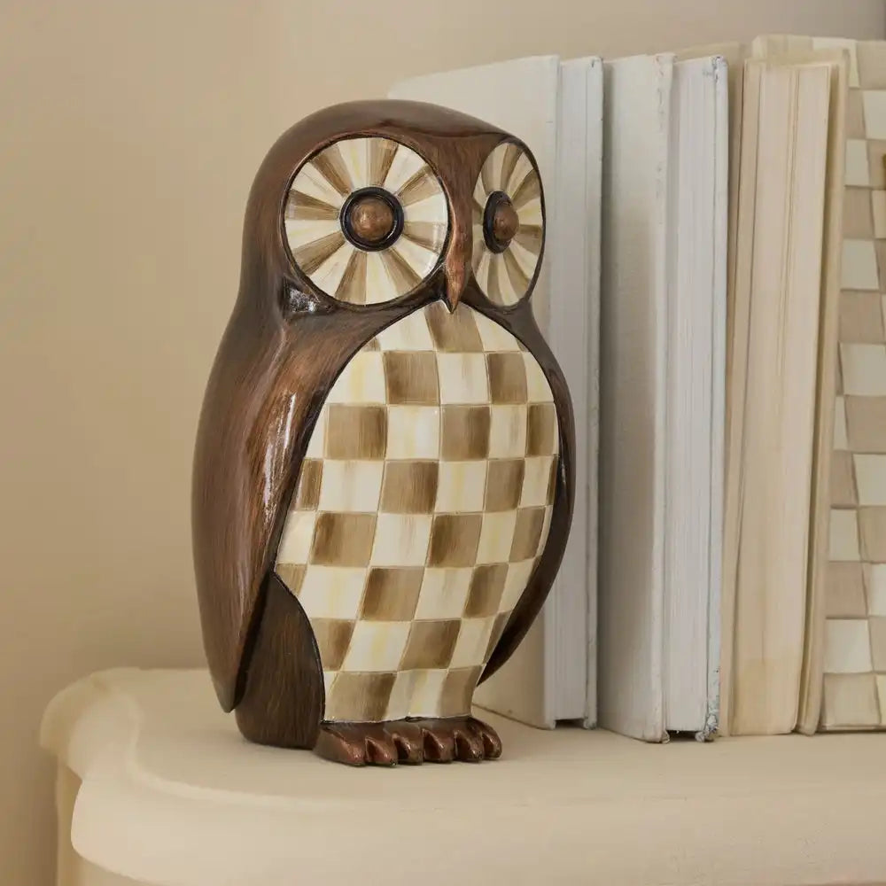 Mocha Check Owl Secondary image