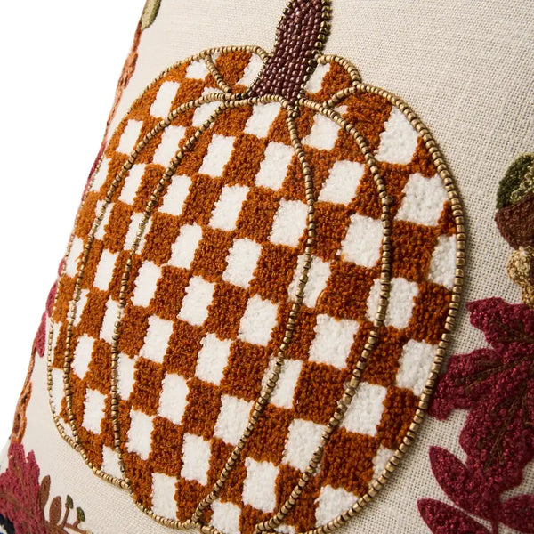 Check Pumpkin Throw Pillow