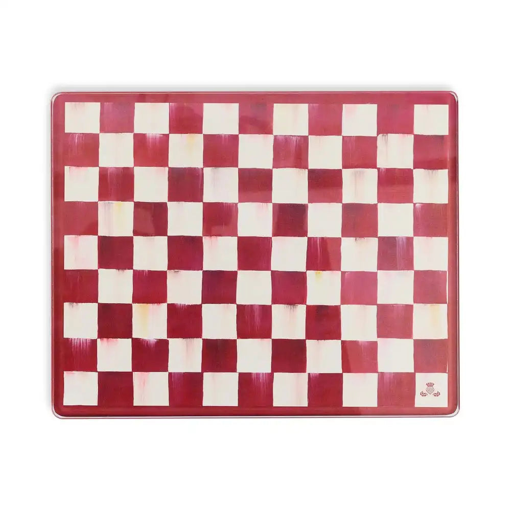 Cherry Check Cutting Board, Set of 2