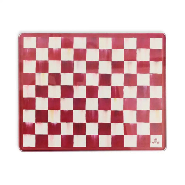Cherry Check Cutting Board, Set of 2