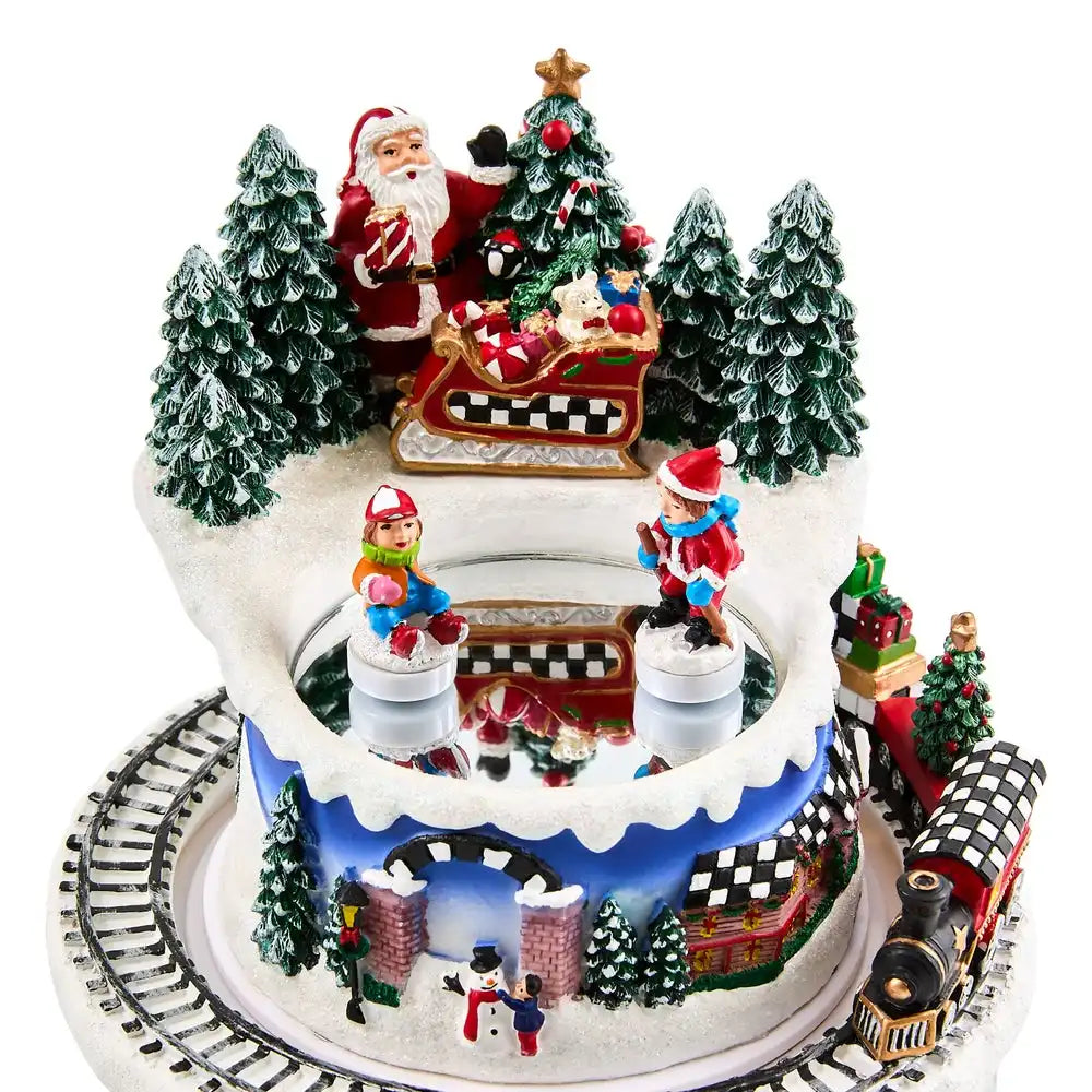 Musical Ice Skating Winter Scene