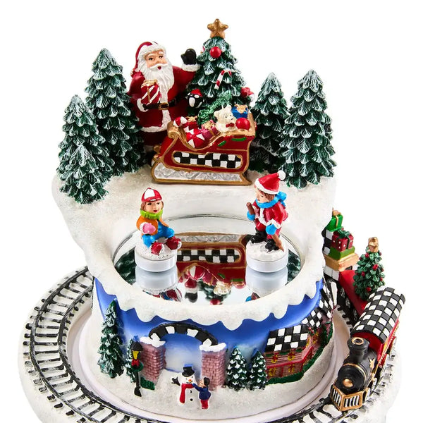 Musical Ice Skating Winter Scene