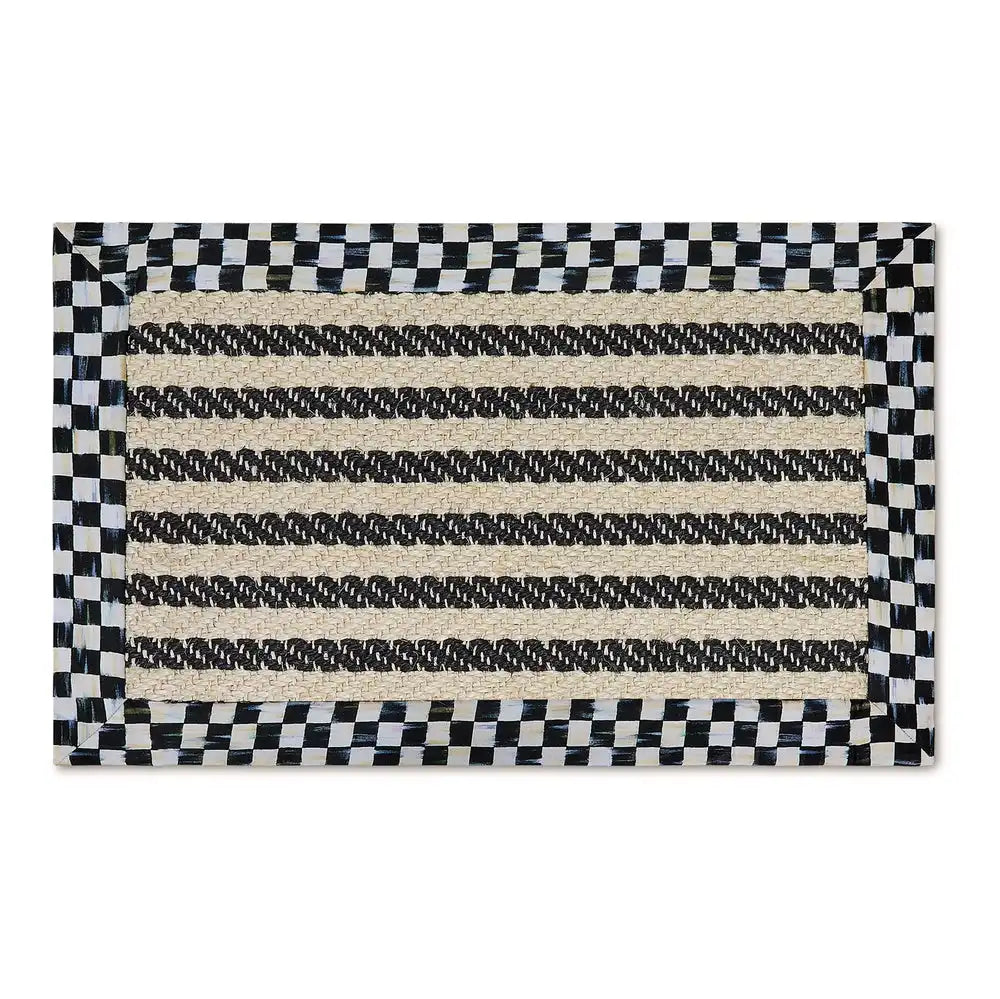 Courtly Check Herringbone Stripe 3' x 5' Sisal Rug