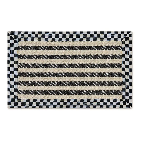 Courtly Check Herringbone Stripe 3' x 5' Sisal Rug