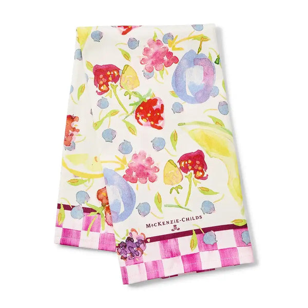 Watercolor Fruit Printed Dish Towel