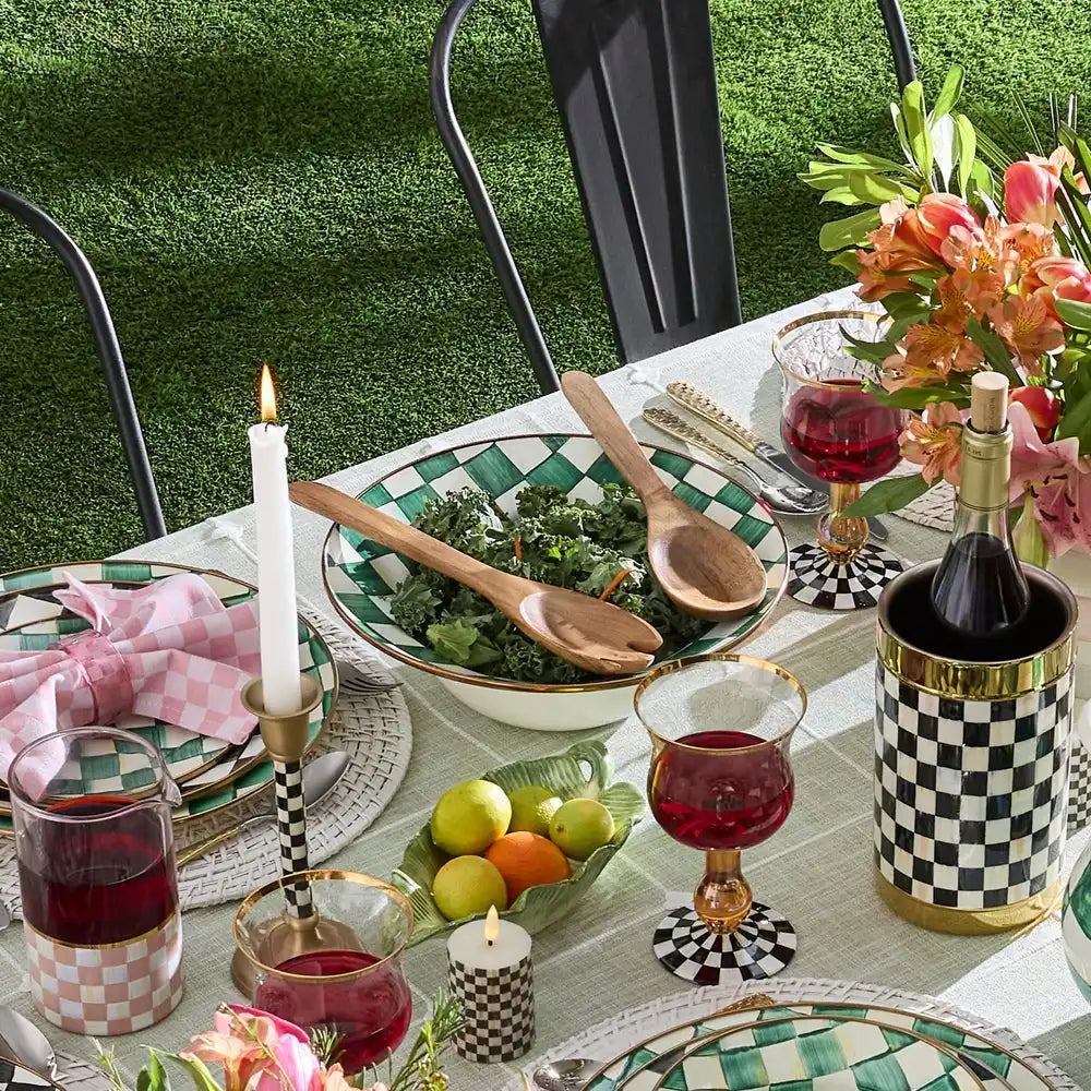 Courtly Check Salad Serving Set