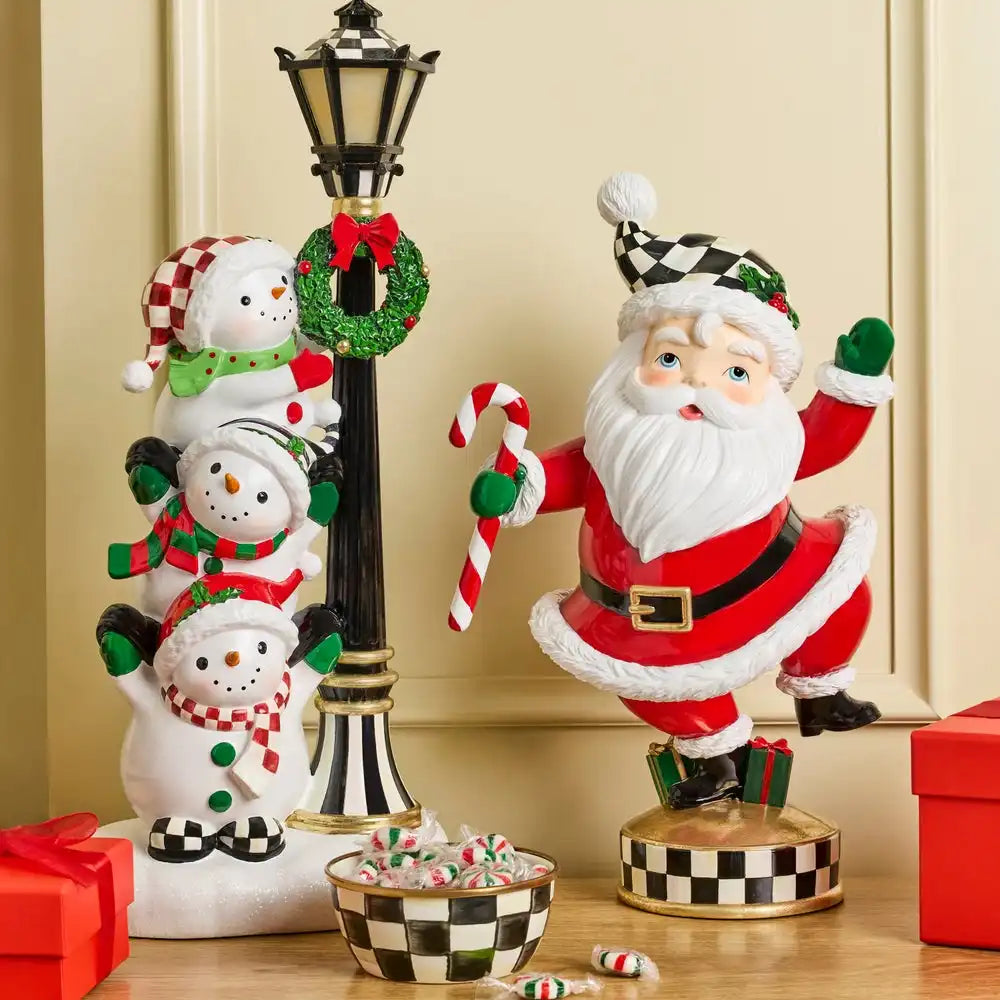 Holiday Twinkly Toes Santa Figurine Secondary image