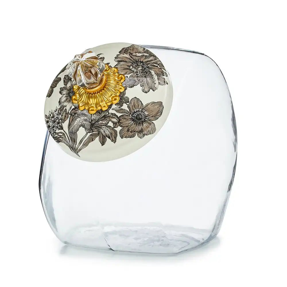 Cookie Jar with Sterling English Garden Lid Main image