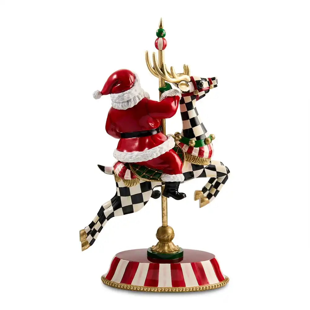 Carousel Santa Figurine