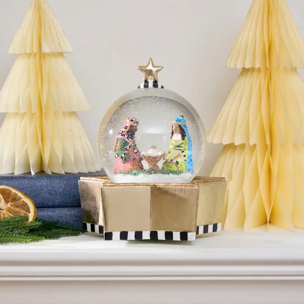Patience Brewster Nativity Snow Globe