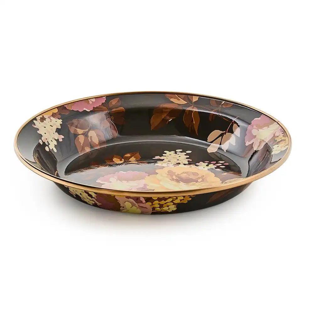 Wild Rose Brown Pie Plate Main image