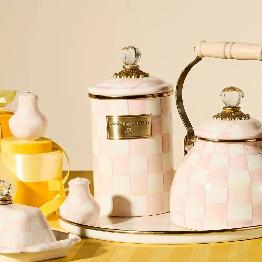 Rosy Check Canisters, Set of 3